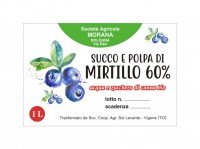 Etichette adesive per succo in bobina (mm.90X60) (cod.1S)